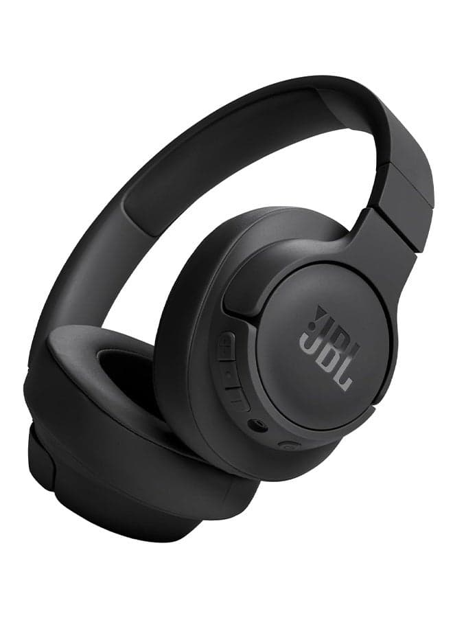 Tune 720Bt Wireless Over Ear Headphones Pure Bass Sound 76H Battery Hands-Free Call Plus Voice Aware Multi Point Connection Lightweight And Foldable Detachable Audio Cable Black