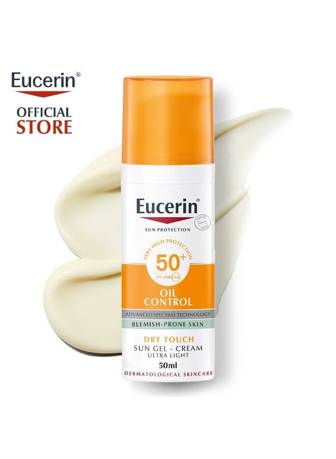 Face Sunscreen Oil Control Gel-Cream Dry Touch For Blemish-Prone Skin 50ml