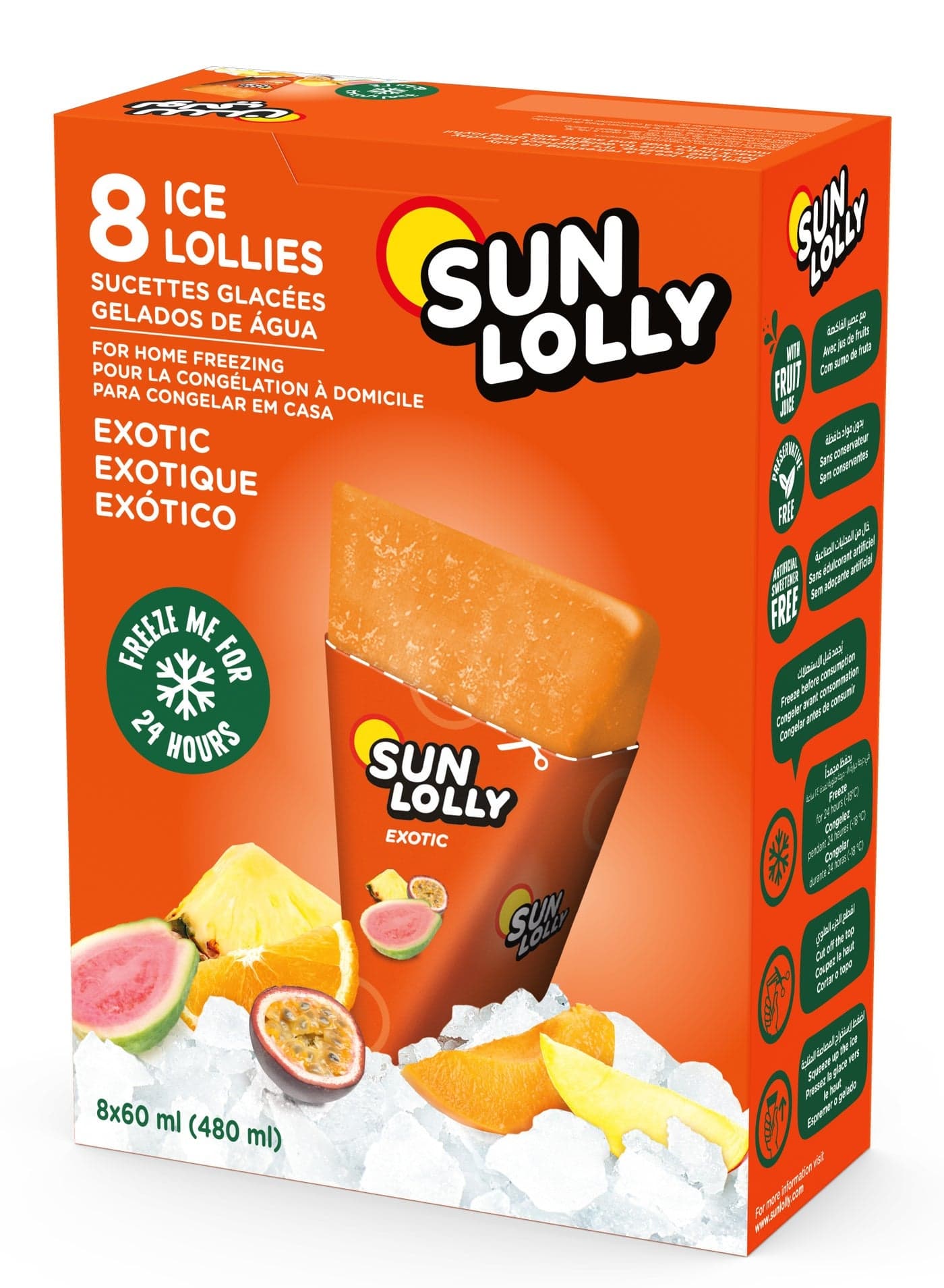 Sunlolly Exotic Lolly for Home Freezing 60ml x 8