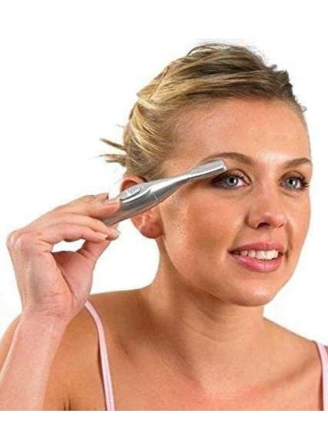 SHREVI IMPEX Women's Bi-Feather King Painless Hair Remover and Trimmer (Silver)