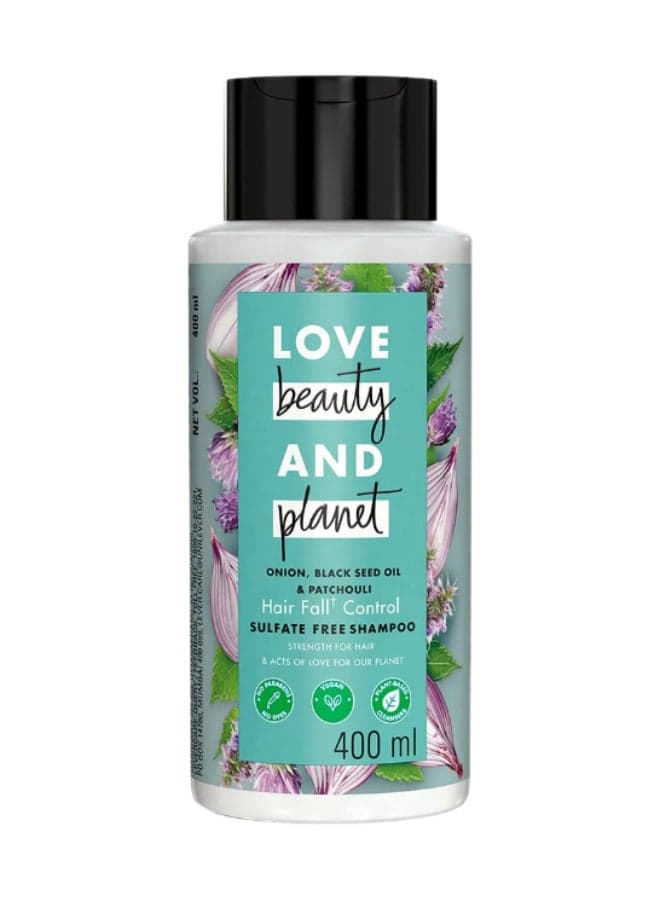 Onion Black Seed And Patchouli Hair Fall Control Sulphate And Parben Free Shampoo 400 ml