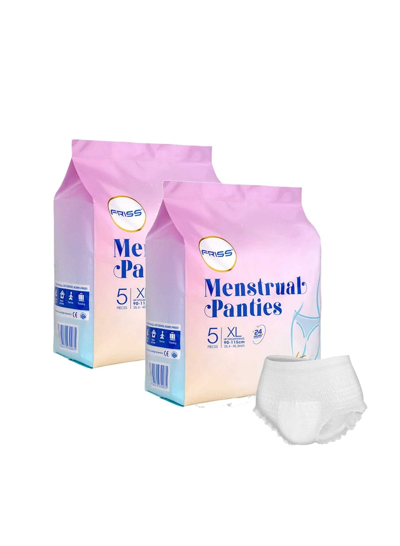 10 Count Disposable Period Pants Super Absorb Overnight Menstrual Pants Leak-proof 360°Protection Sanitary Panties Extra Soft Period Panties For Heavy Flow Keep Dry And Fresh Overnight Size XL