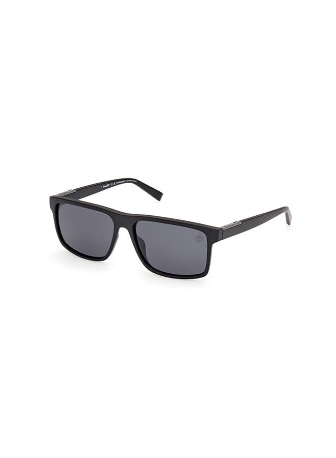 Men's Polarized Rectangular Sunglasses - TB0000602D58 - Lens Size: 58 Mm