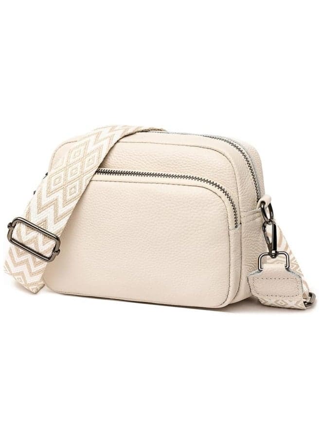 Women's First-layer Cowhide Shoulder Bag, Ladies Large-capacity Crossbody Bag Sling Bag Side Bag Carry Bag Chest Bag Belt Bag, Multi-compartment Handbag Tote Bags Clutch Bag for Girls/College Students