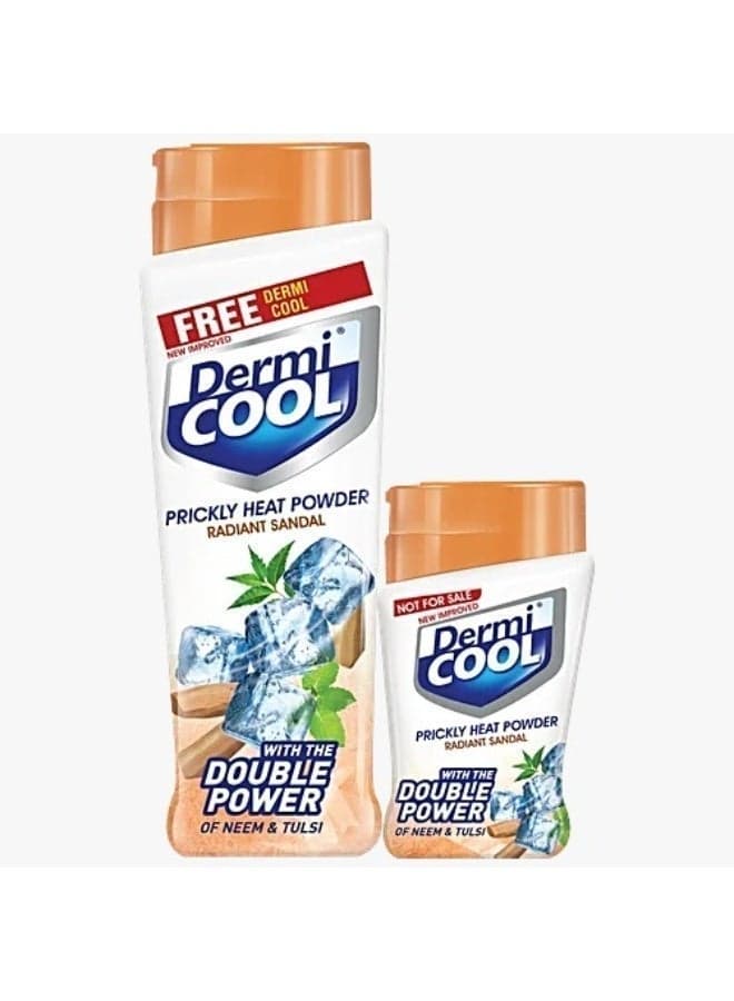 Dermi Cool Prickly Heat Powder Radiant Sandal, 150 g (Dermicool 60g free)