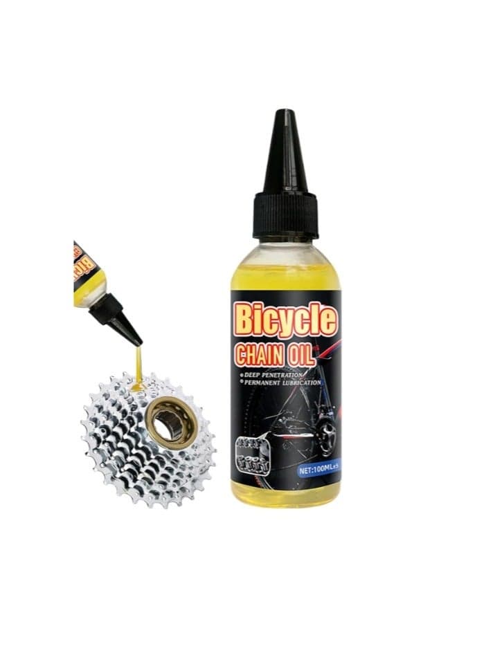 100ML All Purpose Bicycle Chain Oil Bike Bearing Chain Hub Lubricants Repair Lube Rust Prevention Also Works For Mechanic Tools Sewing Machine Automotive Accessories Home Appliances