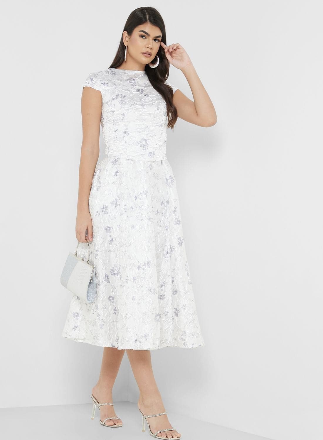 Floral Lace Midi Dress
