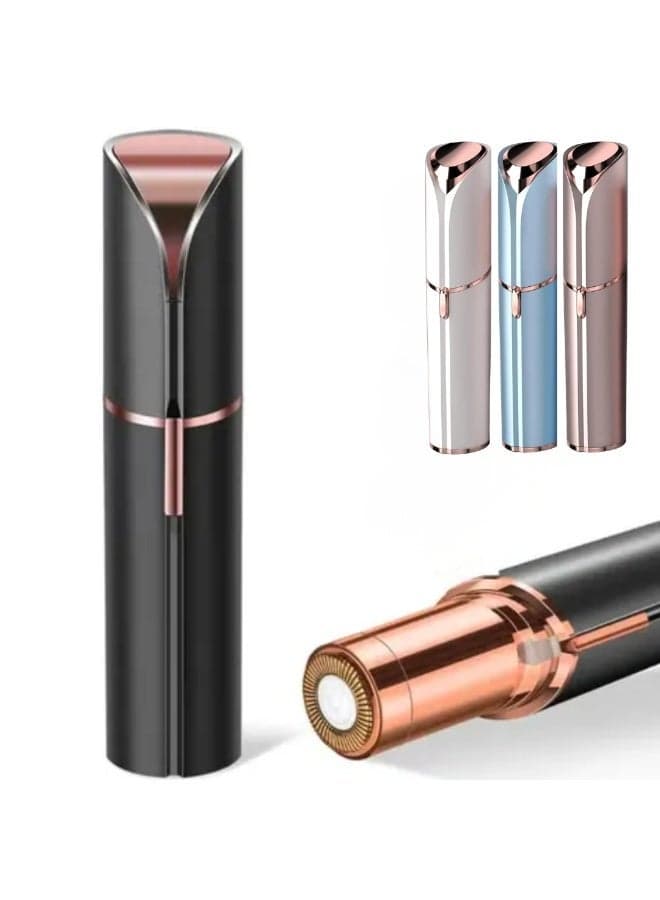 Facial Hair Removal for Women, Portable Painless Hair Remover Device, Rechargeable, with 2 Replacement Heads, for Face, Upper Lip, and Chin (Multi-colour)