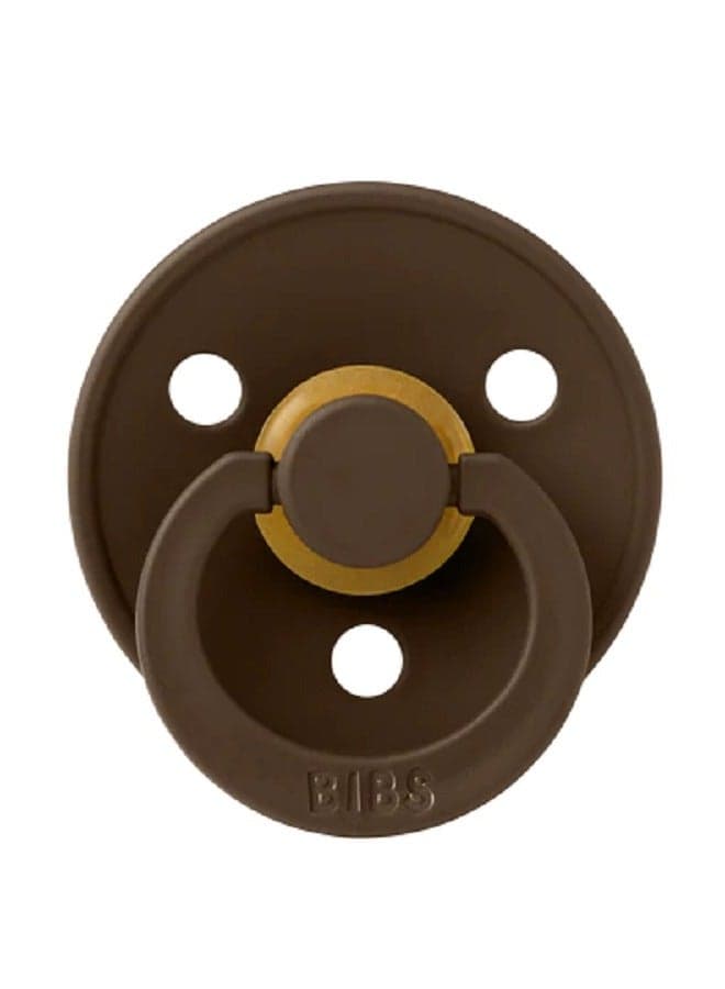 BIBS Pacifier DeLux (Latex) Size 1, Baby 1-piece Mocha