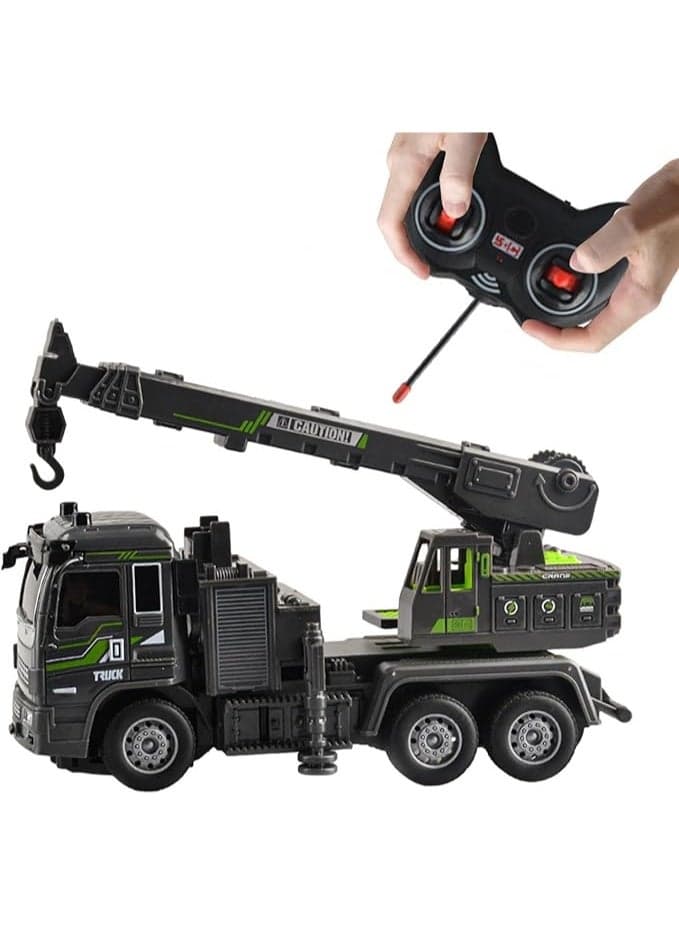 Remote-controlled crane truck/engineering vehicle - Mechanical Construction Car, Electrical Engineering Toy Car, RC Forklift Gifts for Kids