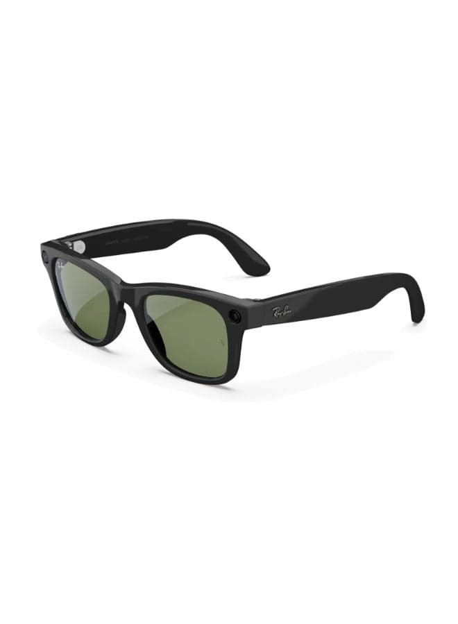 RAY-BAN Wayfarer (Gen 2) Shiny Black Frame Green Lens Standard High bridge Shiny Black Green