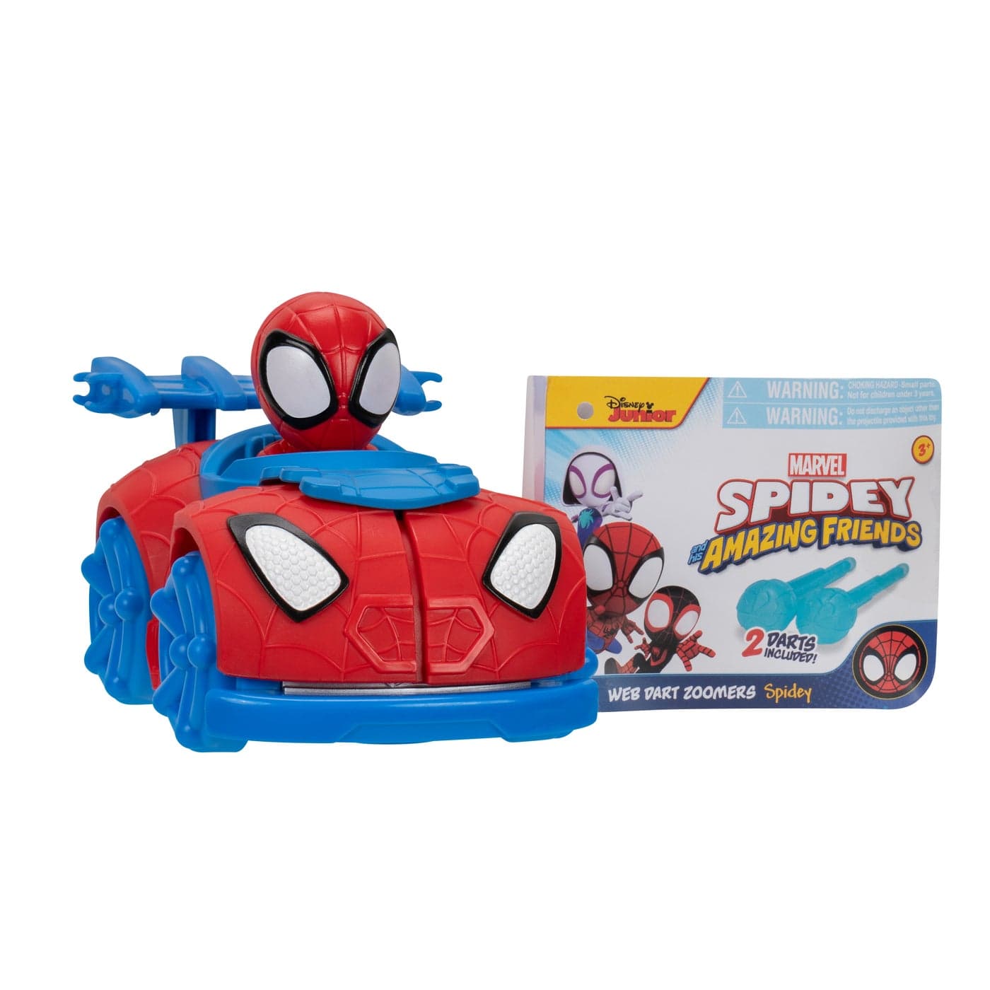 Spidey N Friends Web Dart Zoomer Play Vehicle - Spidey | Marvel | Spiderman | Toy Vehicle | Toy Car | Collectible Toys | Encourages Imaginative Play & Motor Skills Development | Gift for Kids & Toddlers