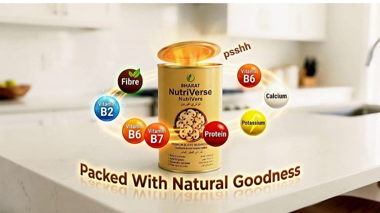 BHARAT NutriVerse Premium Slice mushroom Ready to Eat
