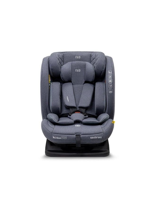 I-EROCA All-In-One Convertible Travel Baby Toddler Kids Child Boys Girls Car Seat, I-Size ECER129, Recline&Adjustable, Memory Foam, Injection Mold, Forward&Rear Facing, 0-36 Kg, 0-12Yrs, Group 0/1/2/3