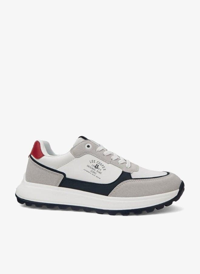 Men's Panelled Lace-Up Sneakers