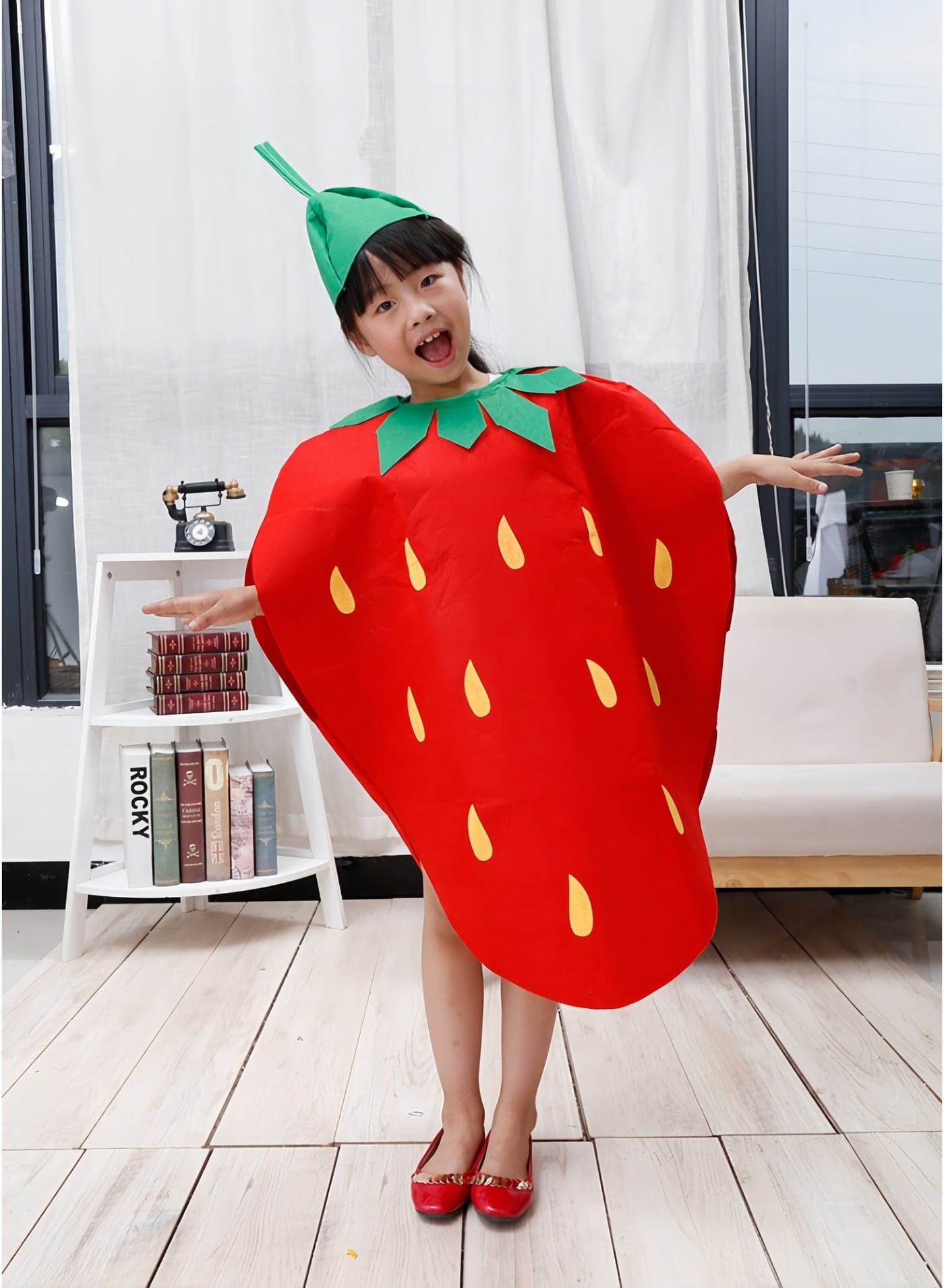 Kids Fruit Costume Funny Nature Costumes Suits Holiday Halloween Christmas Cosplay Costumes Set Performace Props for Girls Boys