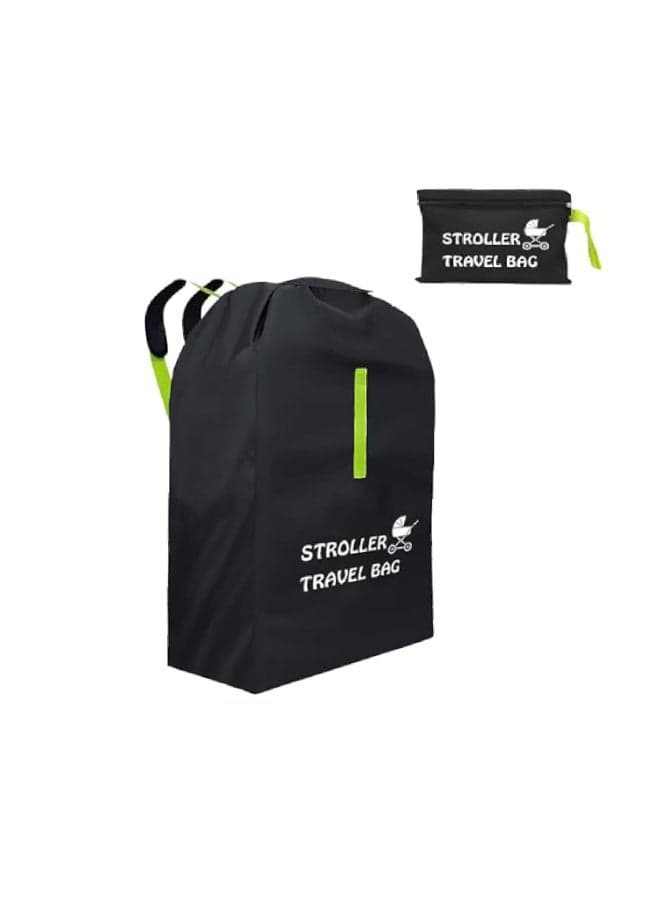 Stroller Travel Bag, Portable Pram Bag for Airplane, Oxford Cloth Baby Stroller Travel Bag, Gate Check Travel Bag with Backpack for Airplane Travel