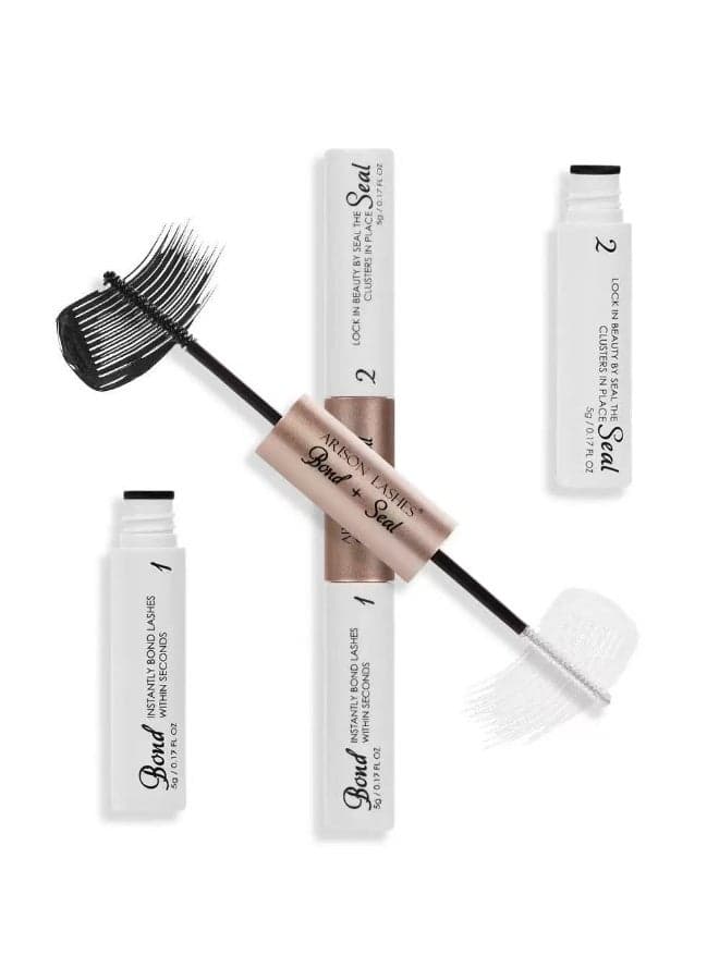 Eyelashes Glue Adhesive Bond And Seal, Super Strong Waterproof Hold Lash Cluster Glue Waterproof Lash Bond And Seal Long-Lasting Eyelash Adhesive For Sensitive Eyes.