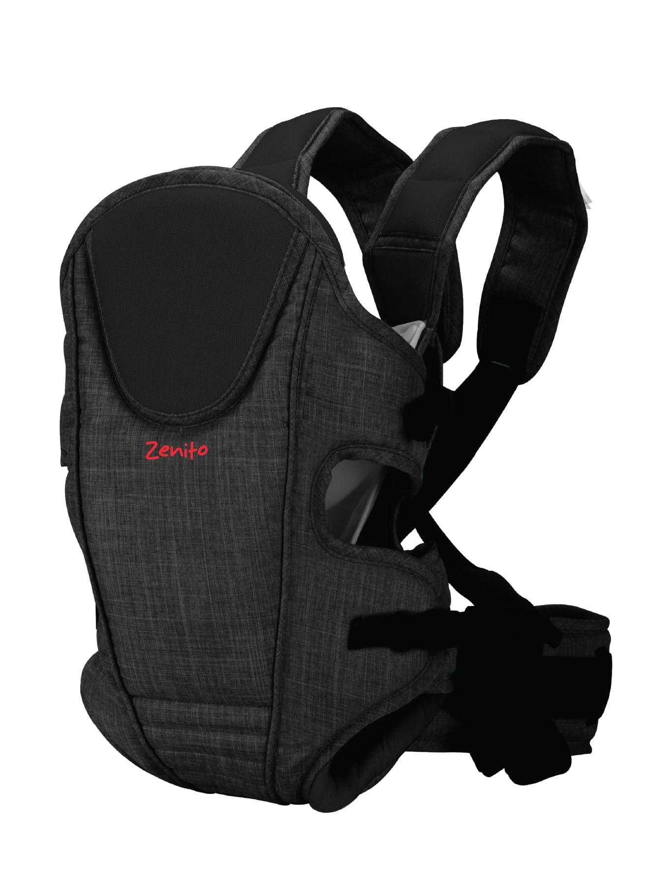 Zenito Infant Carrier - 3-18 months -Ergonomic 3-in-1 Baby Travel Carrier - Adjustable & Removable headrest - Black