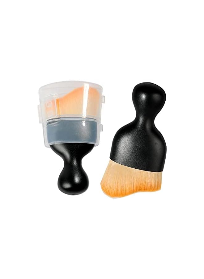 Car Interior Detailing Brush,Soft Bristle Cleaning Brush Car Detailing Brush Dusting Brush,Car Interior Cleaning Tool,Auto Detail Brush Car Dash Duster Brush (Brown with Cap)