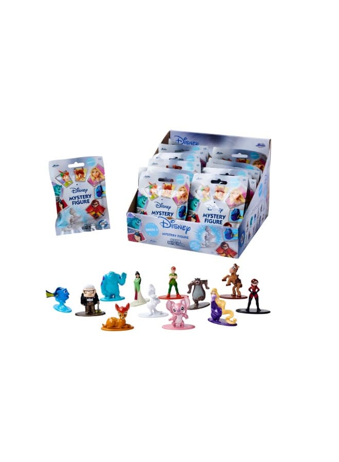 Jada Disney Nanofigs Blind Pack – (1 Piece in Mystery Blind Bag) - 1 of 12 Detailed Nano Collectible Metal Figures for Fans and Children from 3 Years, Random Selection, Each Approx. 4 cm