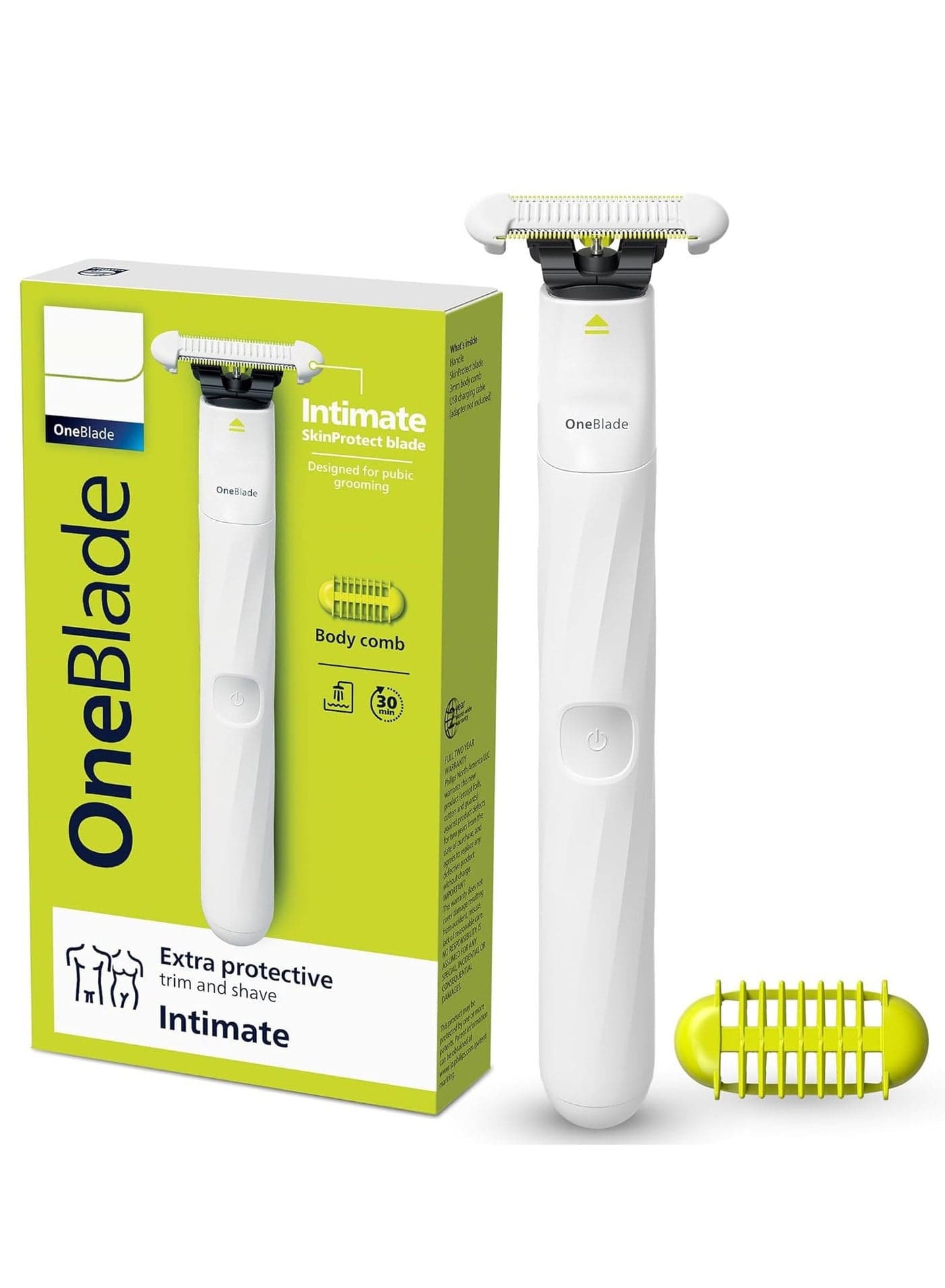 OneBlade Intimate Pubic and Personal Body Groomer, QP1924/70 Norelco OneBlade Trimmer