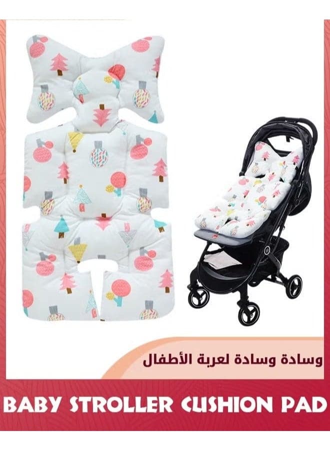 Baby Stroller Cushion Pad,Universal Breathable Thick Pad,Baby Seat Liners,Baby Head Body Support Car Protector,Stroller Cushion,Pushchair Neck