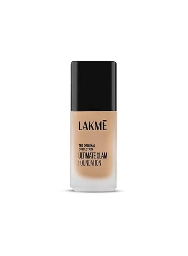 LAKMÉ Ultimate Glam Foundation, Shade 01, Lightweight, Water Based, Liquid Foundation For Natural Glow, 25 ml