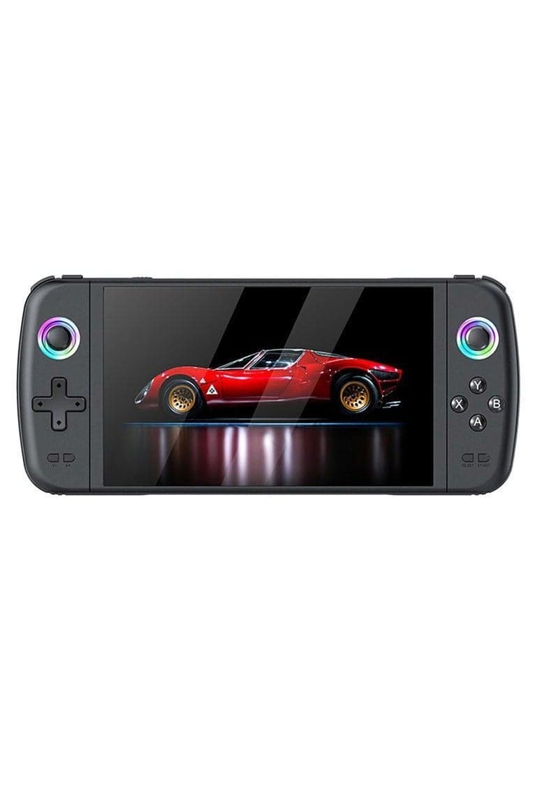 Portable Retro Handheld Game Console with Joystick, 7-Inch Color Screen, 64GB Memory, 20,000+ Built-In Classic Games, Bluetooth, TV Output, Rechargeable Battery, Black