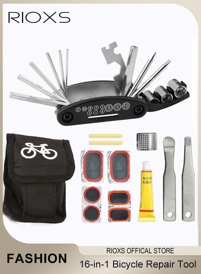 Multi-functional Bicycle Repair Tool Set Mountain Bike Tire Repair Tool Set Tyre Repair Combination Tool Kit