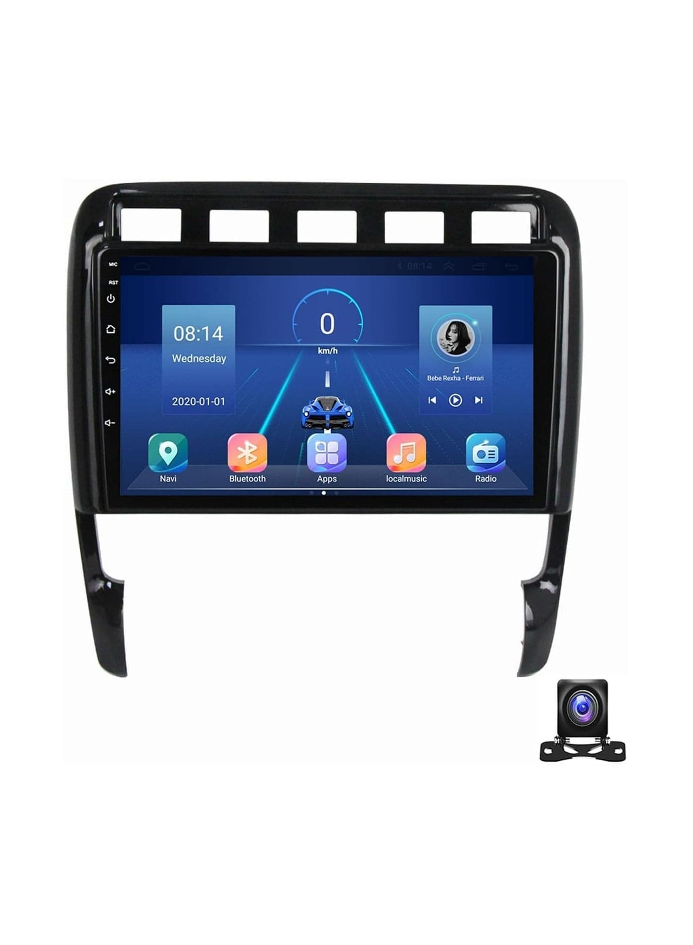 Android Car Stereo for Porsches Cayenne 2002 2003 2004 2005 2006 2007 2008 2009 2010 2GB RAM 32GB ROM 9 Inch Support Apple Carplay, MirrorLink WiFi BT, IPS Touch Screen with AHD Camera Included