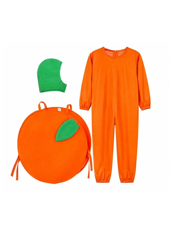Kids Orange Fruit Costume Set – Food Theme Fancy Dress Outfit for Boys & Girls of age 4 to 5 years