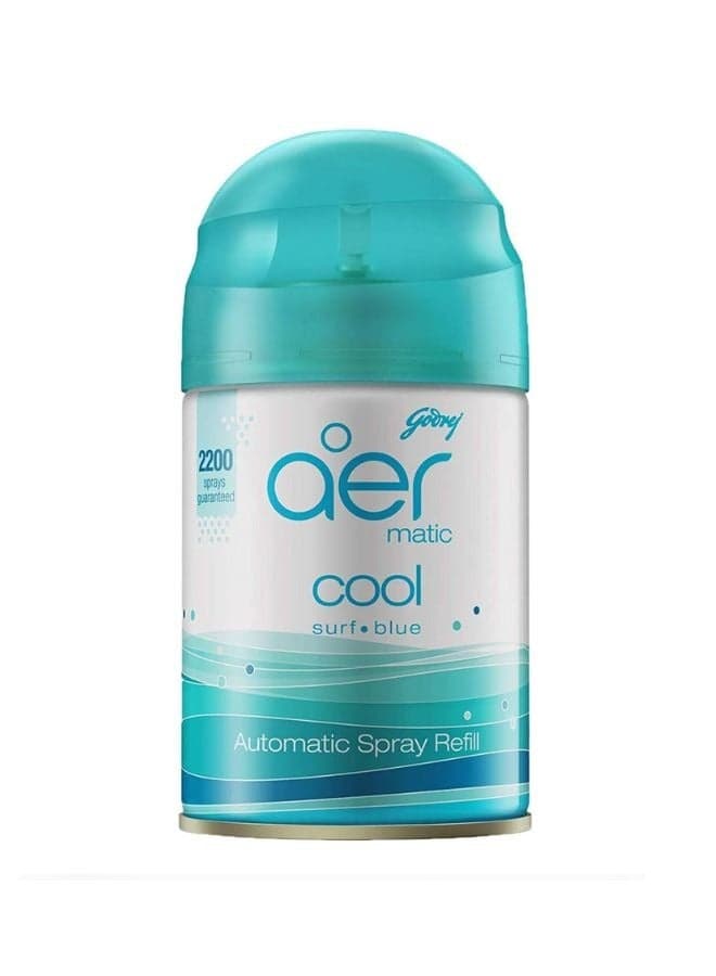 Aer Matic Automatic Air Freshener Spray Refill Cool Surf Blue
