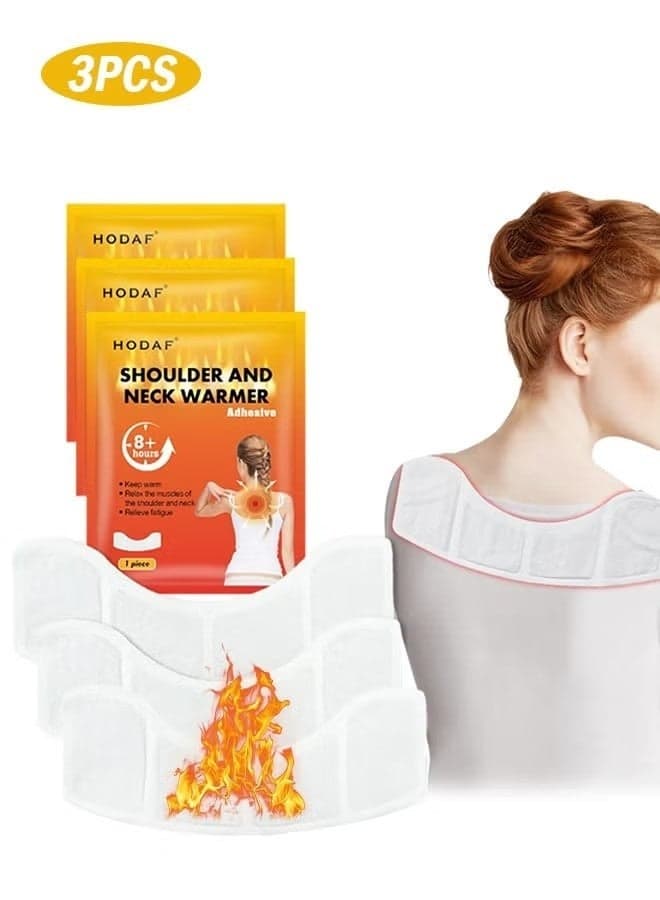 Adhesive Heat Patches for Neck, Knee, and Upper or Lower Back, Air-Activated Heat Pads for Menstrual Cramps, Stiffness, Sprains, and More, Stick to Clothing, 3 Count