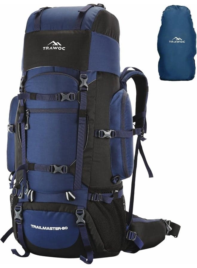 TRAWOC 80L Travel Backpack for Outdoor Sport Camp Hiking Trekking Bag Camping Rucksack