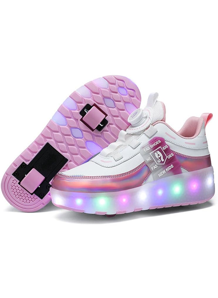 Roller Skates Shoes for Kids Girls, Boys Skates Shoes with Wheels LED Light Kids Inline Roller Skates Shoes Kids Sneakers Gifts