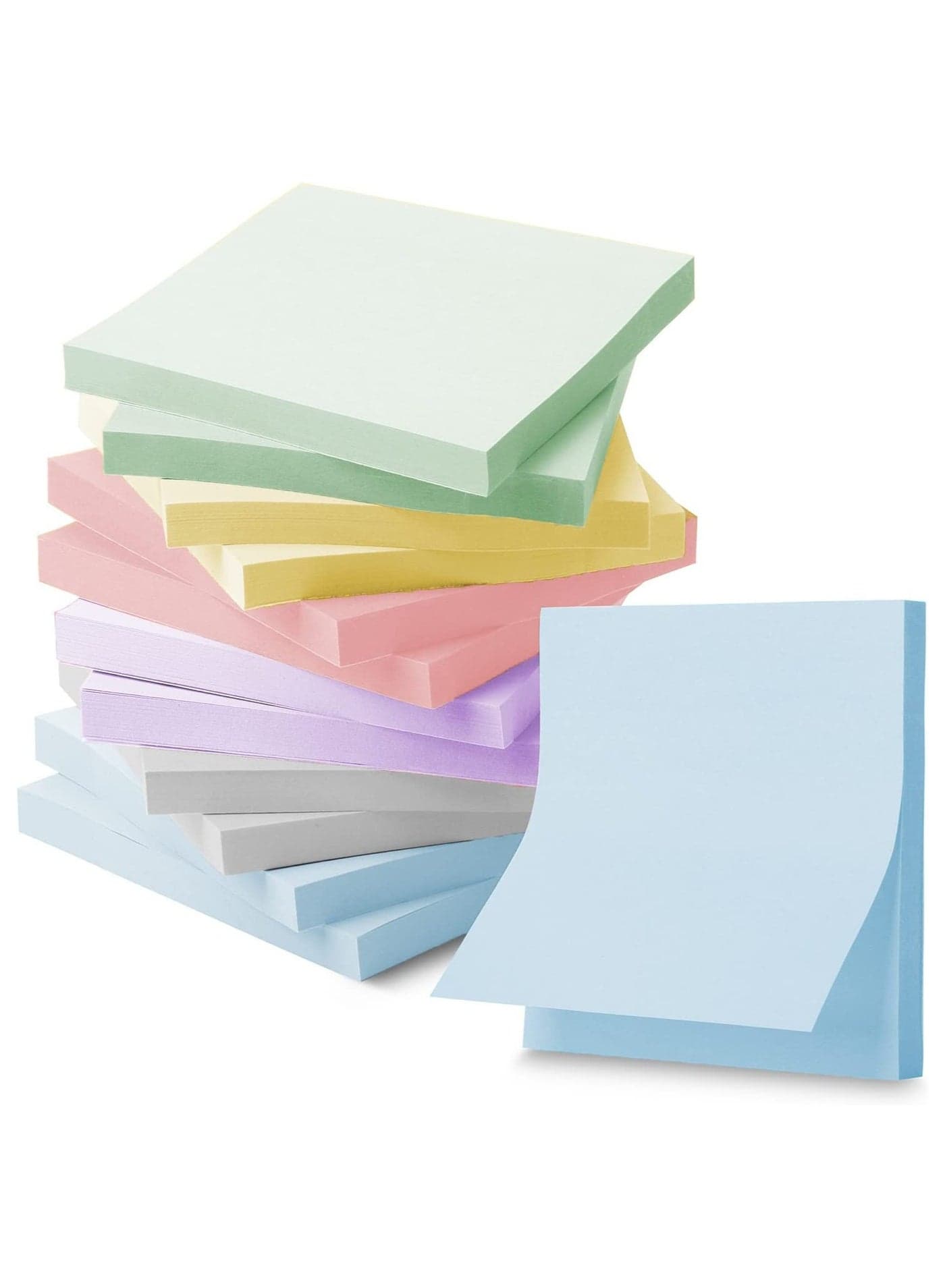 Sticky Notes, 6 Pads, 3”x3”, 600 Sheets Total,Morandi Colors Sticky Notes, Post It Notes Colorful, Basic Office Supplies Posted Notes, Suitable for Office, School Etc