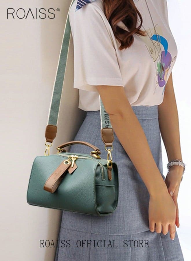 Women Stylish Handbag with Top Handle, Large Capacity Shoulder Bag with Adjustable Strap and Zipper Closure, Elegant Chic Crossbody Bag for Ladies, Ideal for Dating, Shopping and Everyday Use