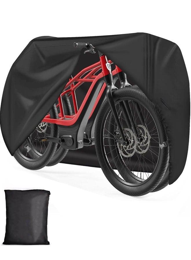 Bike Cover, Outdoor Waterproof Bicycle Covers Oxford Fabric Rain Sun UV Dust Wind Proof Bike Covers with Lock Hole for Mountain Road Electric Bike Tricycle Cruiser