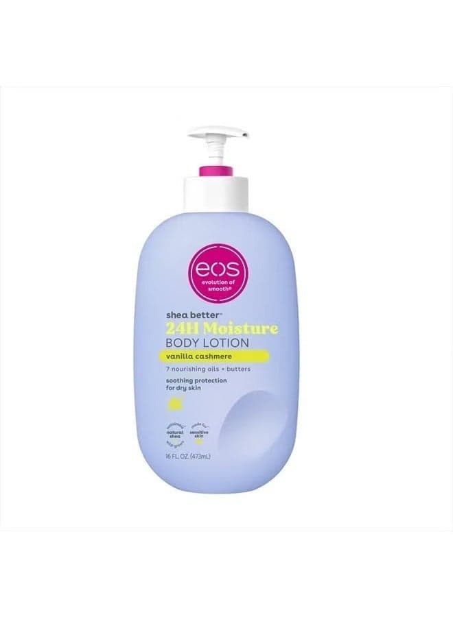 Shea Better Body Lotion- Vanilla Cashmere, 24-Hour Moisture Skin Care, Lightweight & Non-Greasy, Made with Natural Shea, Vegan, 16 fl oz