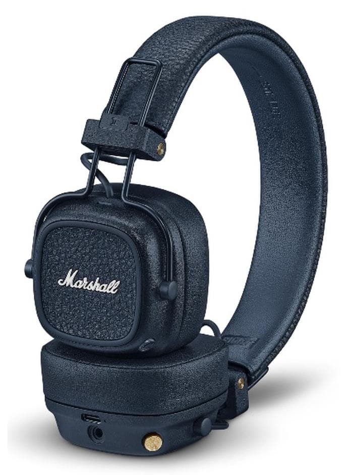 Major V Bluetooth Headphones - Foldable Bluetooth Wireless Headphones Bluetooth with 100+ Hours of Playtime Midnight Blue