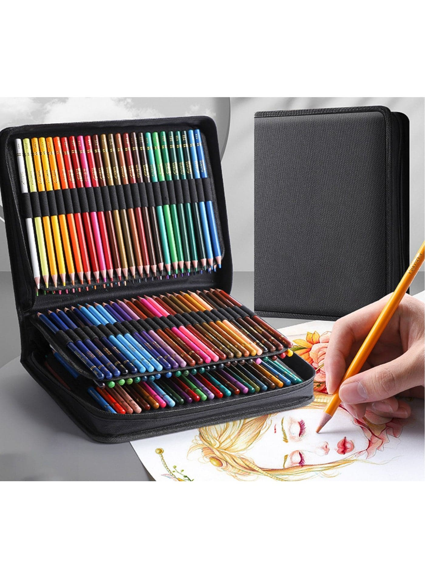 120 PCS Colored Pencils Set, Multicolor Soft Core Wooden Art Supplies, Premium Professional Colored Drawing Pencils Sketching Kit, Great for Drawing Shading Artists Adults Beginners Kids