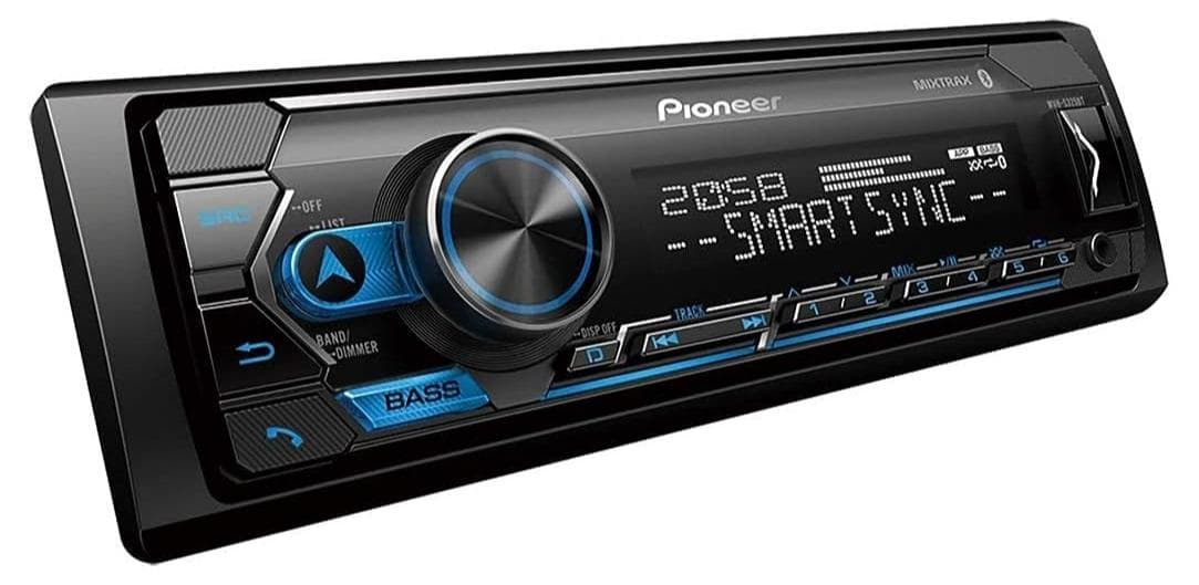 Pioneer MVH-S325BT Digital Media Receiver with Dual Bluetooth Pioneer Smart Sync App Compatibility Spotify Ready