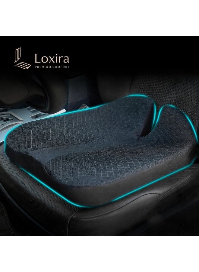 Heightening Truck Seat Cushion for Broader Vision, Car Seat Cushion for Car Seat Driver Truck Driver, Sciatica Pain Relief Pillow Tailbone Pain Relief Cushion for Long Time Driving