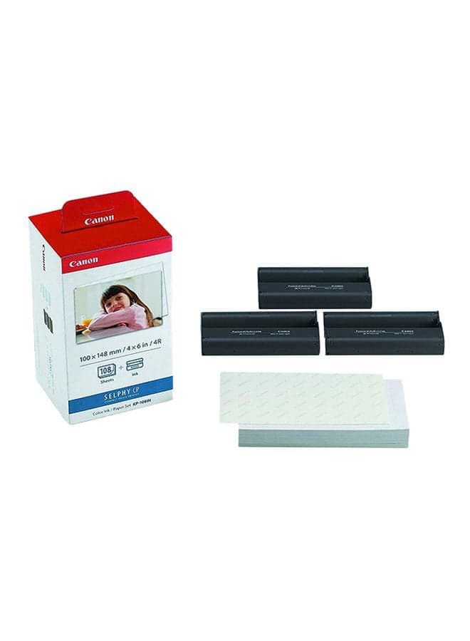 Selphy CP KP-108IN Ink/Paper Set Glossy White