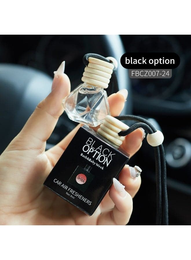 Car aromatherapy car pendant air fragrance bag fragrance lasting light fragrance-black option