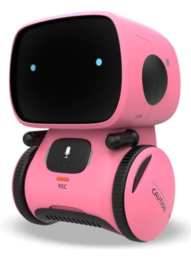 Smart Robot Toy for Kids Boys and Girls Interactive Toys with Voice Control, Touch Sensor, Teacher and Smart Companion with Singing, Dancing and Repeating Features Ideal for Kids Ages 3 and Up (Pink)