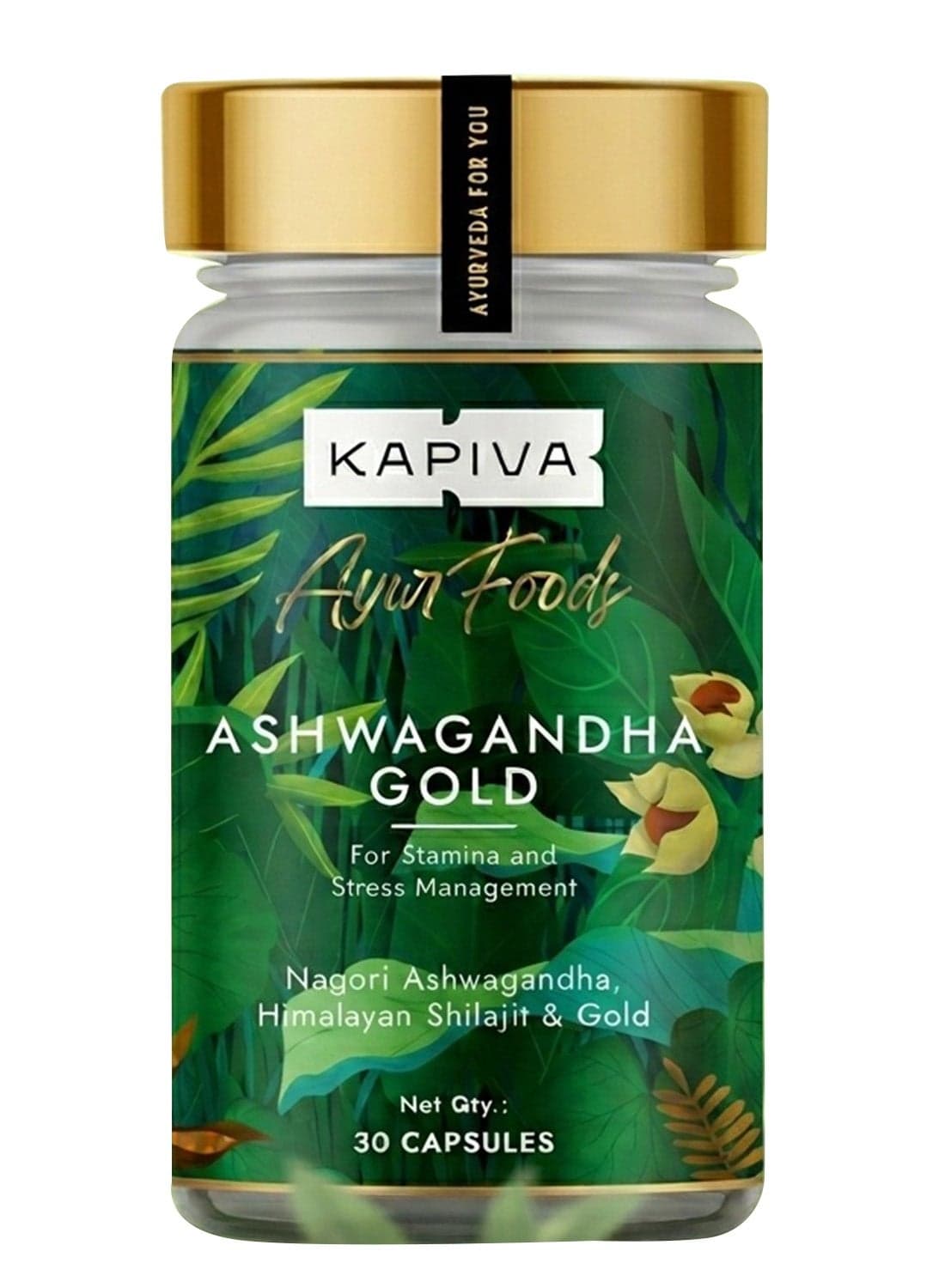 Kapiva Ashwagandha Tablets | 30N | Relieves Stress | Sleep Better