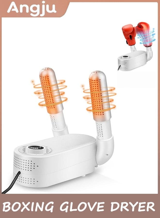 Boxing Glove Dryer, Boot Shoe Dryer, Constant Temperature Boxing Glove Drying Rack, Foldable Boot Warmers with Intelligent Timer Effectively Eliminates Odors