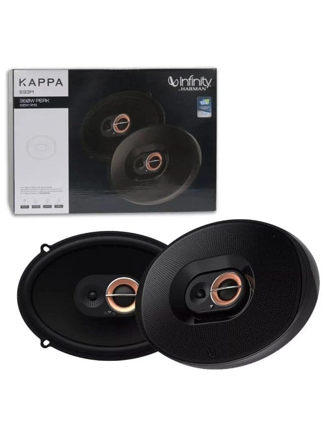 Infinity KAPPA 693M 6x9 Inch 3-Way Car Audio Speakers – 300W Peak Power, Premium Car Door Speakers, High Sensitivity, Clear Bass & Crystal Highs